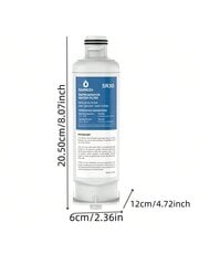 SUREZA filtru nomaiņa DA97-17376B ūdens filtram, NSF 42, saderīgs ar Samsung HAF-QIN, HAF-QIN/EXP, DA97-08006C, RF23M8070SG, RF23M8070SR, R цена и информация | Средства для интимной гигиены | 220.lv