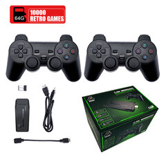 M8 spēļu konsole 2,4 G dubultā bezvadu kontrolieris Game Stick 4K 10000 spēles 32G/64G цена и информация | Контроллеры | 220.lv