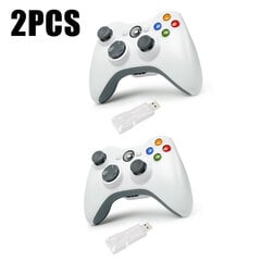 PC Gamepad priekš Xbox 360 2.4G bezvadu spēļu kontroliera spēļu tālvadības kursorsvira 3D rokturis spēles rokturis rīku daļas цена и информация | Контроллеры | 220.lv