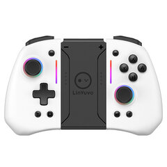 LinYuvo bezvadu kontrolieris ar dubultu vibrāciju 6 asu modināšana NS Switch Joypad spēles roktura rokturis L/R kursorsviras Bluetooth spēļu panelis cena un informācija | Kontrolieri | 220.lv