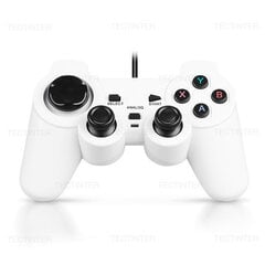 USB vadu kontrolieris Sony Playstation 3 Dubultais vibrācijas amortizators PS3 Gamepad Joypad Kursorsviras vadība PC spēļu konsolei cena un informācija | Kontrolieri | 220.lv