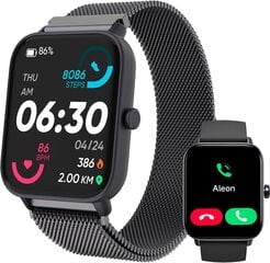 TOOBUR Gudrais pulkstenis, melns cena un informācija | Viedpulksteņi (smartwatch) | 220.lv