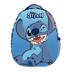 Viena nodalījuma bērnudārza mugursoma 3D Disney Stitch Blue cena un informācija | Skolas somas | 220.lv