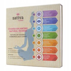 Vīraka kociņu komplekts Chakra Box, Sattva Ayurveda, 49 gab. cena un informācija | Mājas aromāti | 220.lv