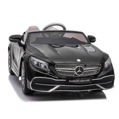 Divvietīgs bērnu elektromobilis Super Toys Mercedes Maybach S650 ZB188, melns cena un informācija | Bērnu elektroauto | 220.lv