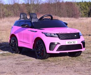 Elektroauto bērniem Super-Toys Range Rover Velar, rozā cena un informācija | Bērnu elektroauto | 220.lv