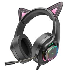 Hoco Cute Cat W107 pink cena un informācija | Austiņas | 220.lv