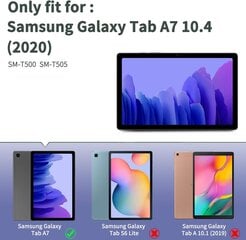 EasyAcc tastatūras korpuss, kas saderīgs ar Samsung Galaxy Tab A7 (QWERTZ) cena un informācija | Somas, maciņi | 220.lv