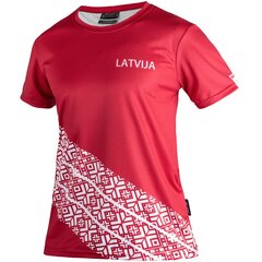 Sieviešu T-krekls Eleven Sportswear LATVIJA, sarkans cena un informācija | T-krekli sievietēm | 220.lv