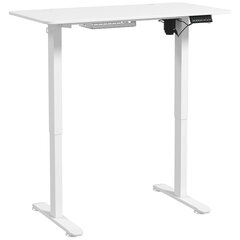 Vinsetto Augstumā regulējams rakstāmgalds Electric 120 x 60 cm Datorgalds ar 3 atmiņas kontrolierīcēm, Ergonomisks sēdošs rakstāmgalds ar pretapaugšanas funkciju, 2 āķi, Balts cena un informācija | Datorgaldi, rakstāmgaldi, biroja galdi | 220.lv