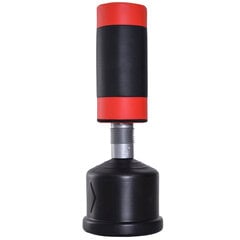 HOMCOM Pastāvīgais boksa maiss Boksa manekens manekens Treniņu boksa partneris Punching Bag Box 158-186 cm Augstums regulējams NEW Black + Red cena un informācija | Bokss un austrumu cīņas | 220.lv