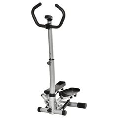 HOMCOM Stepper Handle Exercise Bike Fitnesa aprīkojums Kāju un dibena treniņš LCD ekrāns regulējams ātrums cena un informācija | Velotrenažieri | 220.lv