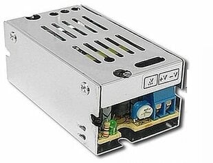 Светодиодный блок питания 15W 12V 1,25A IP20 SLIM 70x39x31 цена и информация | Тип батареек | 220.lv