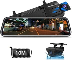 Jansite Mirror Dashcam 10 collu skārienekrāns Full HD 1080P cena un informācija | Parkošanas sistēmas | 220.lv