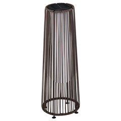 Outsunny saules lampa, dārza lampa, rotangpalmas saules lampa, automātiskā LED, brūna, 21,5 x 21,5 x 61 cm cena un informācija | Āra apgaismojums | 220.lv