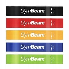 GymBeam Resistance Gumijas pretestība 5 gab. cena un informācija | Fitnesa gumijas, gredzeni | 220.lv