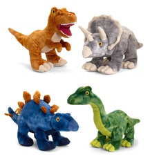 KEEL TOYS Mīkstā rotaļlieta Keeleco Dinozaurs, 38 cm cena un informācija | Mīkstās (plīša) rotaļlietas | 220.lv