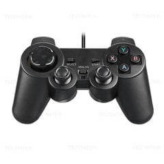 USB vadu kontrolieris Sony Playstation 3 Dubultais vibrācijas amortizators PS3 Gamepad Joypad Kursorsviras vadība PC spēļu konsolei cena un informācija | Kontrolieri | 220.lv