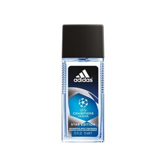 Dezodorants vīriešiem Adidas UEFA Champions League Star Edition, 75 ml cena un informācija | Dezodoranti | 220.lv