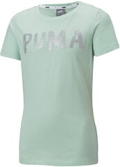 Blūze meitenēm Puma Alpha Tee G, piparmētra cena un informācija | Krekli, bodiji, blūzes meitenēm | 220.lv