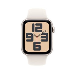 Apple Watch SE GPS 40мм Корпус из алюминия Starlight со спортивным ремешком Starlight — S/M MXEF3ET/A цена и информация | Смарт-часы (smartwatch) | 220.lv