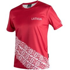 Футболка мужская Eleven Sportswear LATVIJA, красная цена и информация | Мужская спортивная одежда | 220.lv