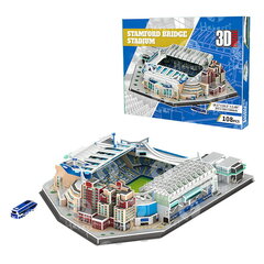 Futbola stadiona modelis - Stamford Bridge - FC Chelsea - Puzzle 3D 108 elementi cena un informācija | Puzles, 3D puzles | 220.lv