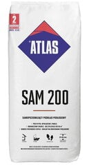 Atlas pašizlīdzinošais grīdas segums 25 kg Atlas Sam 200 cena un informācija | Grunts, špaktelis | 220.lv