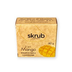 Mango šampūnziepes/kondicionieris 2in1 Skrub Cosmetics, 60gr cena un informācija | Šampūni | 220.lv