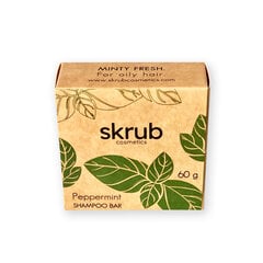 Piparmētru šampūnziepes Skrub Cosmetics, 60gr cena un informācija | Šampūni | 220.lv