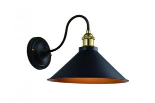 Sienas lampa MANI 1, 22 cm, melns/zelts 4052 цена и информация | Настенные светильники | 220.lv