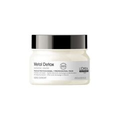 Matu maska ​​L'Oréal Professionnel Metal Detox Mask 250ml cena un informācija | Kosmētika matu stiprināšanai | 220.lv