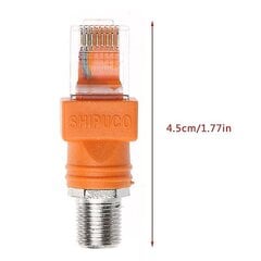 F Female–Rj45 vīrišķais koaksiālais mucas savienotāja adapteris Rj45–Rf savienotāja pārveidotājs cena un informācija | USB adapteri automašīnas oriģinālai skaņas sistēmai | 220.lv