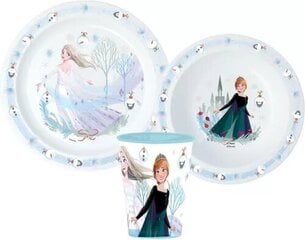 Disney Frozen trauku komplekts cena un informācija | Trauki, šķīvji, pusdienu servīzes | 220.lv