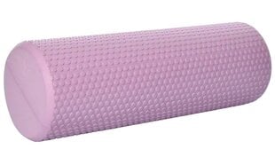 Jogas masāžas rullītis SANRO Foam roll 45*15 cm, Rozā cena un informācija | Jogas preces | 220.lv