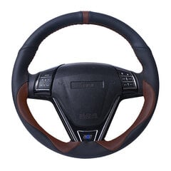 CAR Universal Sport Style Stūres Pārsegs Auto Fibe Ādas Stūres Pīts Pretnodiluma Stūres Pārsegs 38cm X9 cena un informācija | Stūres apvalki un stūres | 220.lv