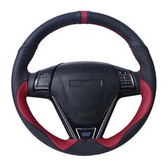 CAR Universal Sport Style Stūres Pārsegs Auto Fibe Ādas Stūres Pīts Pretnodiluma Stūres Pārsegs 38cm X9 cena un informācija | Stūres apvalki un stūres | 220.lv