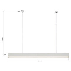 Light Prestige griestu lampa Luci LP-1401/1P L WH Smart cena un informācija | Griestu lampas | 220.lv