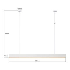 Light Prestige griestu lampa Mira LP-1201/1P L WH Smart cena un informācija | Griestu lampas | 220.lv