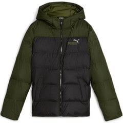 Puma bērnu ūdensnecaurlaidīgā jaka Colourblock Jacket 849860 51, zaļa/melna cena un informācija | Ziemas apģērbs bērniem | 220.lv