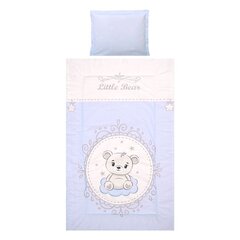 Lorelli детский комплект постельного белья Little Bear Blue, 140x95 см, 5 предметов цена и информация | Детское постельное бельё | 220.lv