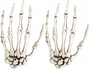 Liela mākslīgā roku skeleta roku kaulu Helovīna rotājumu komplekts 2 gab. цена и информация | Праздничные декорации | 220.lv