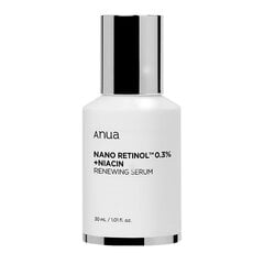 Sejas serums ar retinolu Anua - Nano Retinol 0,3% + Niacīns atjaunojošs serums 30ml cena un informācija | Serumi sejai, eļļas | 220.lv