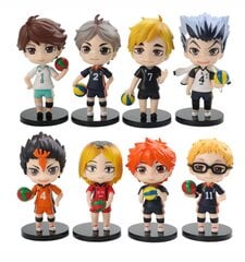 8 шт. 10 см Haikyuu фигурки героев волейболист старшеклассники Хината Сёё Сугавара Коуши Тобио Кагеяма цена и информация | Коллекционные модели автомобилей | 220.lv