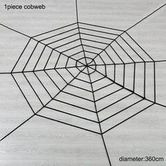 5 m 7 m Milzu zirnekļa tīkls Liels zirneklis, stiepts zirnekļu tīkls, pagalms Helovīna dekori āra Helovīna dekori Ieturiet trīsstūrveida mega tīklu цена и информация | Аппликации, декорации, наклейки | 220.lv