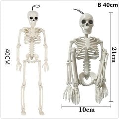 1gab. Helovīna cilvēka skelets, spoku māja, kas karājas rekvizīti Mājas ļaunā ballītes dekorācija šausmu biedējoši kustami lieli galvaskausa rotājumi цена и информация | Аппликации, декорации, наклейки | 220.lv