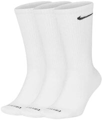 Носки Nike U Nk Everyday Plus Cush Crew White SX6888 100, белые цена и информация | Мужские носки | 220.lv