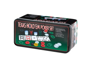 Texas Hold'em pokera komplekts VT18210, 200 žetonu cena un informācija | Azartspēles, pokers | 220.lv