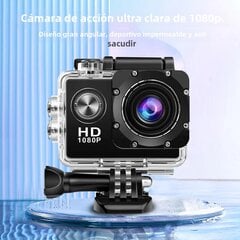 Ultra HD 4K/30 kadri/s Wifi darbības kamera 2,0 collu 170D ūdensnecaurlaidīga ķivere cena un informācija | Novērošanas kameras | 220.lv