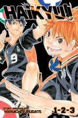 Haikyu!! (3-in-1 Edition), Vol. 1: Includes vols. 1, 2 & 3 cena un informācija | Komiksi | 220.lv